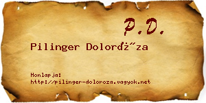 Pilinger Doloróza névjegykártya